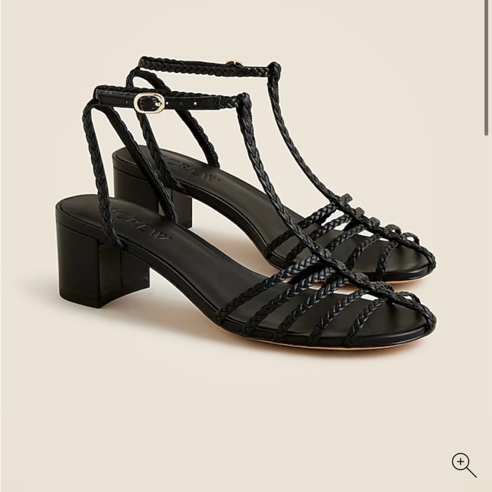 J.Crew Cage T Strap block heel sandal
